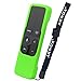 AKWOX Protective Case for Apple TV 4K / 4th Gen Remote - Light Weight [Anti Slip] Shock Proof Silicone Cover for Apple TV 4K Siri Remote Controller with Lanyard (Dark Green)