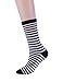 6 Pairs Womens Crew Socks Cotton Socks Fun Novelty Socks Casual Socks Pattern Stripe Polka Dot Owl