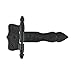 Renovators Supply Manufacturing Black T Strap Hinge 5 Inch Long Wrought Iron Decorative Colonial Hinge Rust Resistant Powder Coated Cabinet Or Door Flush Mount Strap Hinges With Screws