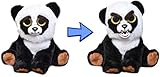 William Mark Feisty Pets Black Belt Bobby Plush Adorable Plush Stuffed Panda that Turns Feisty with a Squeeze