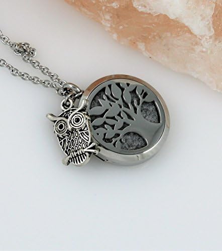 Owl Essential Oil Diffuser Necklace