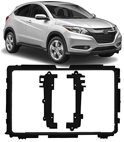 Moldura 2 Din Honda HR-V 2015 até 2020 Black Piano 9 Polegadas Expex - EPX9HO008
