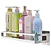 junyuan Wall Mount Spice Rack Organizer, Kitchen Seasoning Hanging Rack for Pantry Herb Jar Bottle Cans Holder Cabinet Shelf Storage, Bathroom Shelf-Space Saving Over Oven, Durable-Stainless (17)