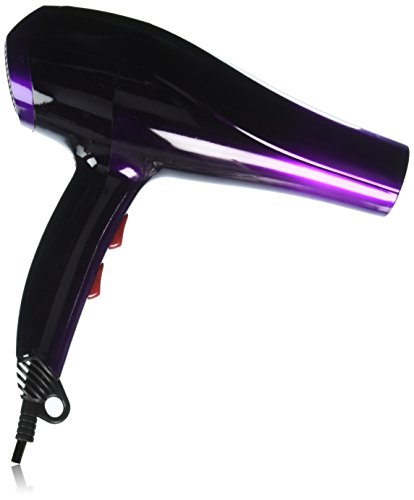 Dx5 professional hair dryer with disbursed heating with free hair dryer bonnet attachments (purple)