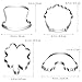 OUNONA 4pcs St.Patrick's Day Shamrock Cookie Cutters Set Non-stick Cookie Molds Cupcake Fondant Biscuit Moulds(Stainless Steel) (4pcs)