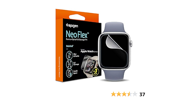 SPIGEN Neo Flex Screen Protector Designed for Apple Watch Series 6/5/4/SE  (44mm) Clear Film [1-Pack] - Clear : Amazon.com.au: Electronics