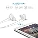 ANDPLAY Bluetooth Headphones Wireless V4.1 Stereo Noise Isolating Sports Sweatproof Headset with Mic for iPhone 7 Samsung Galaxy S7 and Android Phones (White)