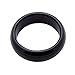 Nostrand 6mm Black Onyx Gemstone Plain Band Ring (7)