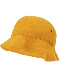 Bandana.com 100% Cotton Bucket Hat for Men, Women, Kids - Gold - Single Piece - Large/Extra Large Size - Summer Cap Fishing Hat
