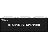 Wiistar DVI Splitter 1 in 2 Out 2 Port DVI Distribution Video Splitter 1x2 | Resolution Up to 1080P for PC Laptop DVR Projector HDTV