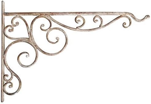 cast iron bracket (long) (hand painted), iron bracket,iron, iron hook, iron pot hanger.