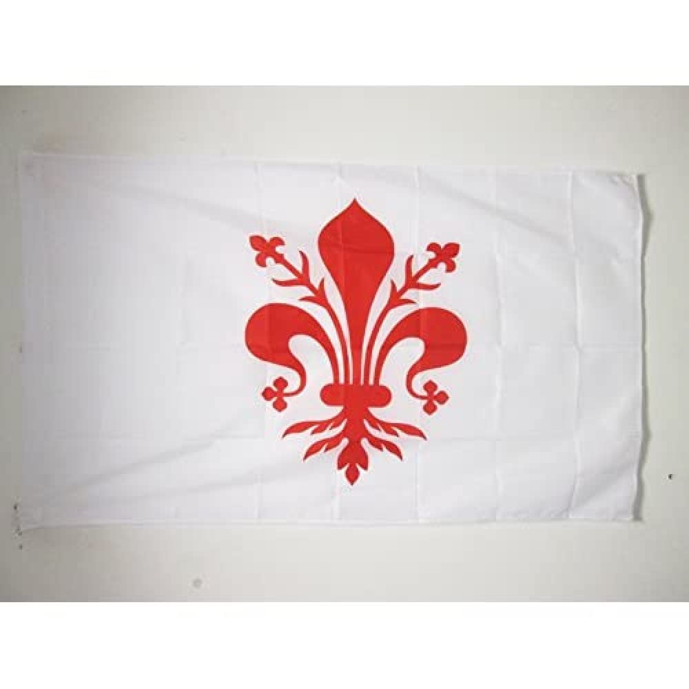 AZ FLAG - Florence Flag - 2x3 Ft - Firenze Banner with Sleeve - 100% Polyester - Fade Resistant - Vivid Colors - 2' x 3' Feet - 90x60 Cm