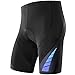 NOOYME New Gear For Spring Men's Cycling Shorts With 3D Padded Jet Black With Color Block Design Bike Shorts