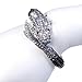 EVER FAITH Women's Austrian Crystal Cool Animal Fly Dragon Bangle Bracelet Black Silver-Tone