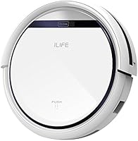 ILIFE V3s Robotic Vacuum Cleaner for Pets and Allergies Home, Pearl White