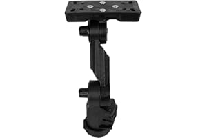 YakAttack Fish Finder Mount for Humminbird Helix 5, 7 and 9 | LockNLoad Kayak Track System | Compatible with GearTrac, MightyMount, and Most Kayak Tracks | Marine Electronics Kayak Accessory
