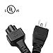 IBERLS [UL Listed] AC Cable 3 Prong Mickey Mouse Plug Replacement LG TV Power Cord for 60LB6100/ 55LB5900/ 55GA6400/ 50LN5100/ 55LA6205/ 447LN540/ 32LN5310/ 47LA6900/ 32LN5700 Product