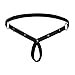 Iooho Men Sexy Leather Bandage Jockstrap Crotchless Thong Erotic Outfit Lingerie, Black, OneSize