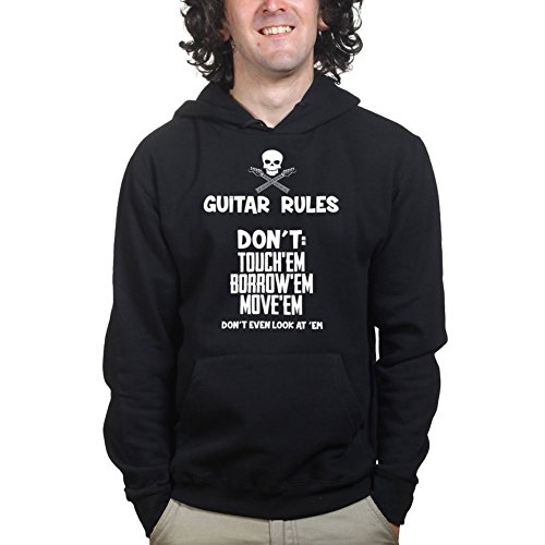 Guitar Rules 59 American Les Paul Strat Tele Hoodie 3XL Black