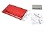 Premium Poly Bubbles Mailer Padded Envelopes with Anti Moisture and Self Seal Adhesives for Office | Tamper Resistant with Labels (4x8, Pack of 50 with Labels), Red