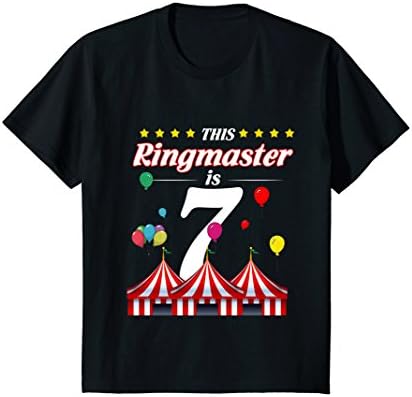 Kids Circus Ringmaster Shirt 7th Birthday Circus Shirt