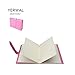 Yerwal Earrings Book, Portable Earrings Ear Studs Organizer Book, Pu Leather Travel Earrings Display Storage Case Holder, Capable to Hold 42 Pairs of Earrings (Pink)
