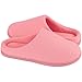 Women's Comfort Soft Memory Foam Fleece Lining House Slippers Slip On Clog House Shoes (Medium / 7-8 B(M) US, Pink)