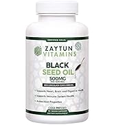 Zaytun Vitamins Halal Black Seed Oil, Supports Heart, Brain and Immune Health, Natural Anti-Oxida...
