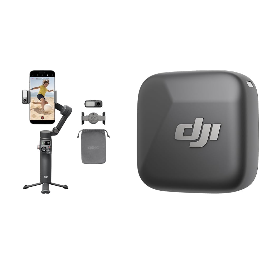 DJI スマホ ジンバル Osmo Mobile 7P ジンバルスタビライザー+DJI Mic Miniトランスミッター（インフィニティブラック）商品画像