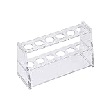 KNMNIU Acrylic Test Tube Holder Rack 6 Sockets for
