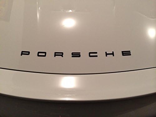 Matte Black - PORSCHE - OEM Original Badge Decal Emblem Car Sticker *** USA SELLER ***