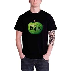 Générique The Beatles T Shirt Classic Apple Band Logo Officiel Homme Nouveau Noir Size M - Les Beatles, Paul McCartney, John Lennon, RIngo Starr, George Harrison