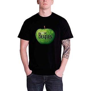 Générique The Beatles T Shirt Classic Apple Band Logo Officiel Homme Nouveau Noir Size M - Les Beatles, Paul McCartney, John Lennon, RIngo Starr, George Harrison