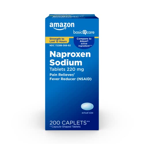 Amazon Basic Care Naproxen Sodium Tablets, 200