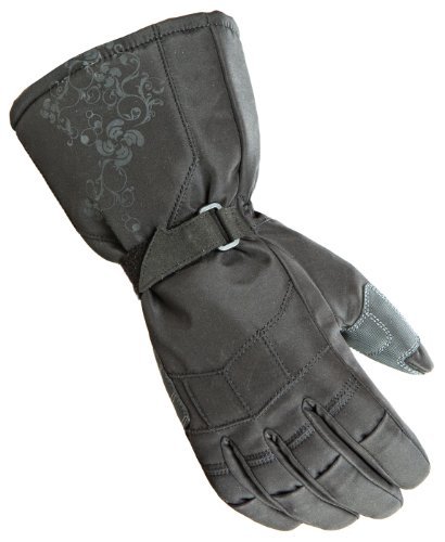 Joe Rocket Womens Cold Weather Gloves (Black, X-Small) (Sub Zero)