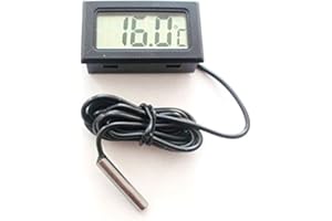 MooseLand Digital Compact LCD Thermometer with Outdoors Remote Sensor