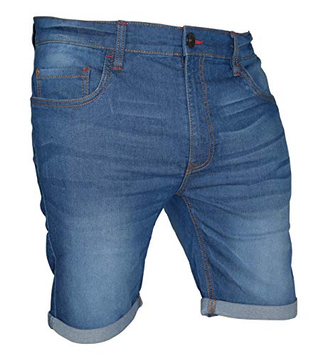 westAce Mens Stretch Denim Chino Shorts 