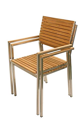Gravidus 5-teilige Gartengarnitur aus Edelstahl und Teak – Bild 5