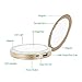Compact Mirror LED Lighted Makeup Mirror Power Bank, Ring Lights & 3000mAh Portable Charger & 1X/3X Magnified Vanity Mirror for Daily Office Travel Trips Gift, Gold