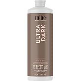 MineTan Professional Spray Tan Solution - Ultra Dark Fake Tanning Mist | 1 Hour Express, Premium Self Tanner Formula, Rapid Dry, Best for Deep Dark Bronze Glow, Air Brush Finish, Ultra Moisturizing