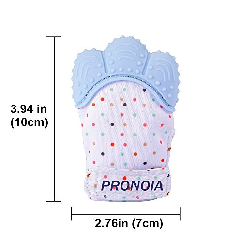 image for Pronoia Baby Teething Mitten for Self-Soothing Pain Relief Helps Babie