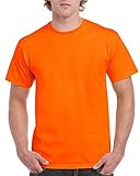 Gildan Men's Ultra Cotton Tee Extended Sizes, Safety Orange, XX-Large