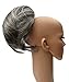 Short Pony Rabbits Tail 'Tuft' Clip in Hair Extension (23 Salt and Pepper Mix) Synthetic