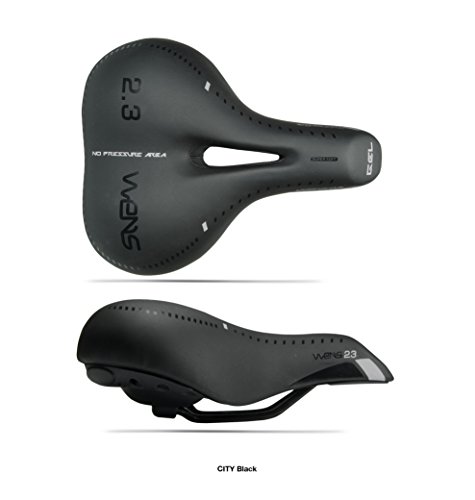 €19.90 Sella bici trekking e City bike UNISEX WENS 2.3 + GEL (Black) -  bikewebshop.it