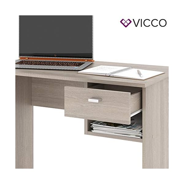 Vicco Schreibtisch Colin, Arbeitstisch fÃ¼r das BÃ¼ro, Sonoma, 90 x 50 cm – Bild 7