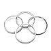 GoldenSunny 73.1mm OD to 66.1mm ID Silver Aluminum Hub Centric Rings - Pack of 4