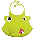 Ulubulu Silicone Bib, Duke the Frog