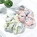 Hair Scrunchies Chiffon Flowers Elastic Hair Bands Scrunchy Hair Ties Ropes Scrunchie for Women or Girls Hair Accessories (12 Colors)