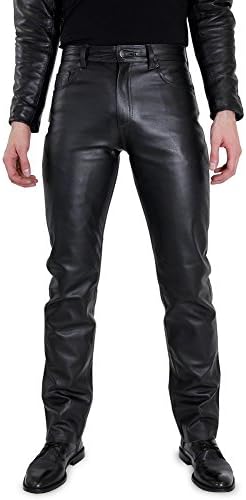 Fuente 501 Smooth Men Leather Trouser Leather Pants Leather