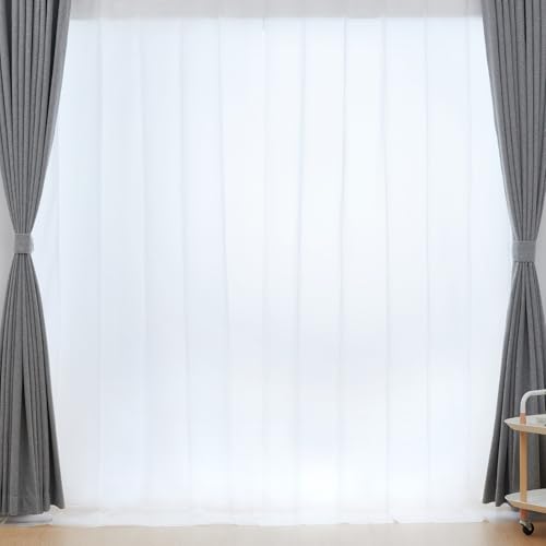 クモリ(Kumori) 省エネ カーテンライナー 冷暖房効率アップ UVカット フック付 長さカット可能 幅150cm×丈225cm 2枚入 クリア